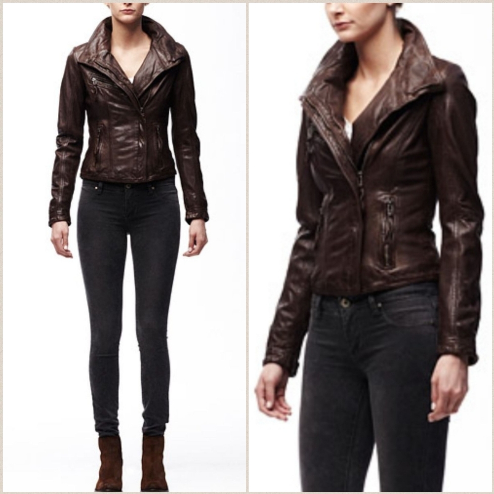 Danier Brown Leather Jacket